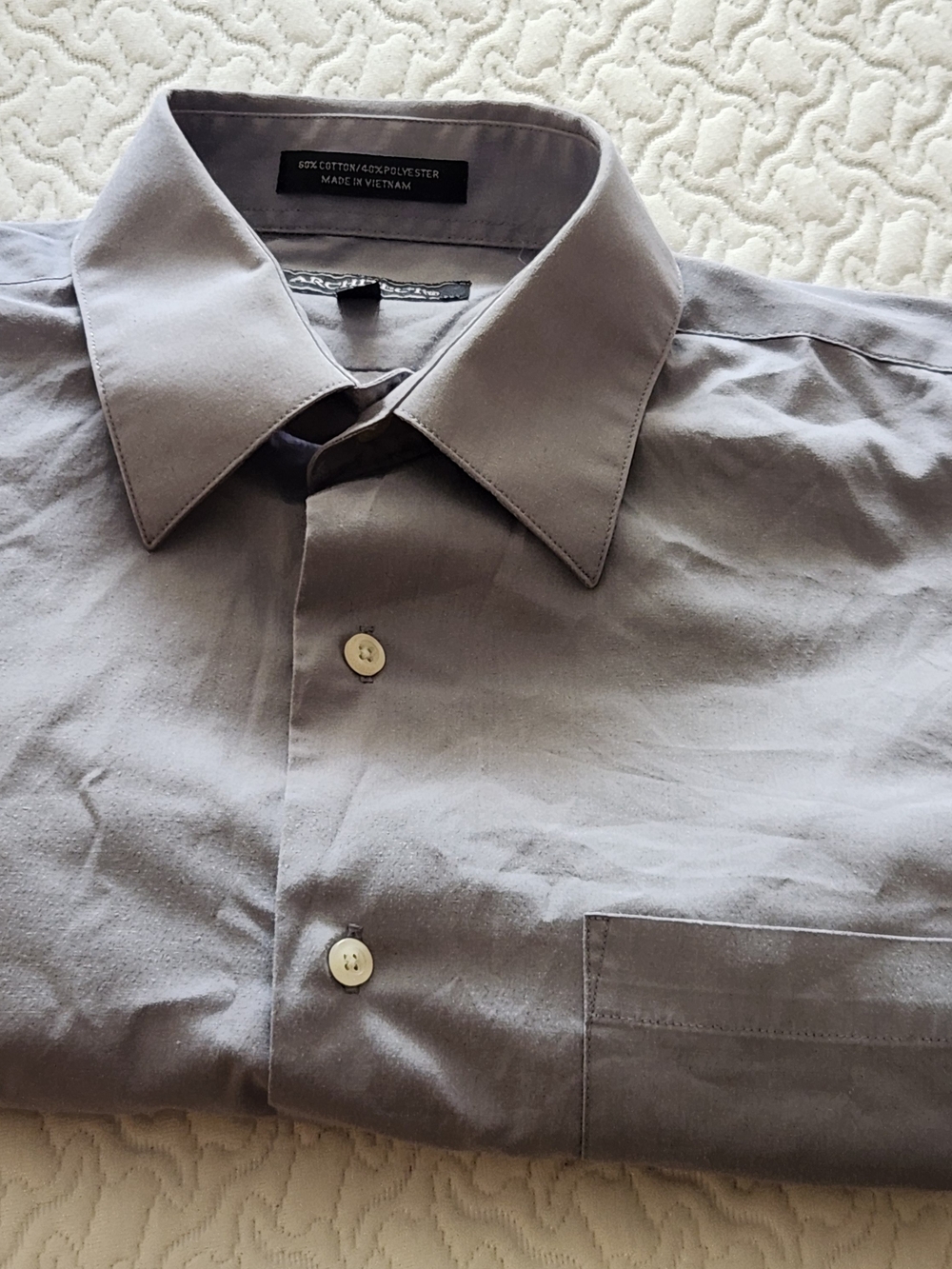 Architect Men's Light Gray Dress Shirt